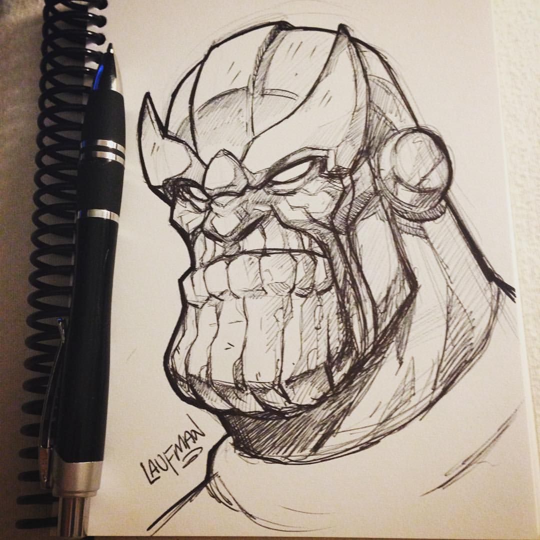 1080x1080 Day 05 - Thanos Sketch