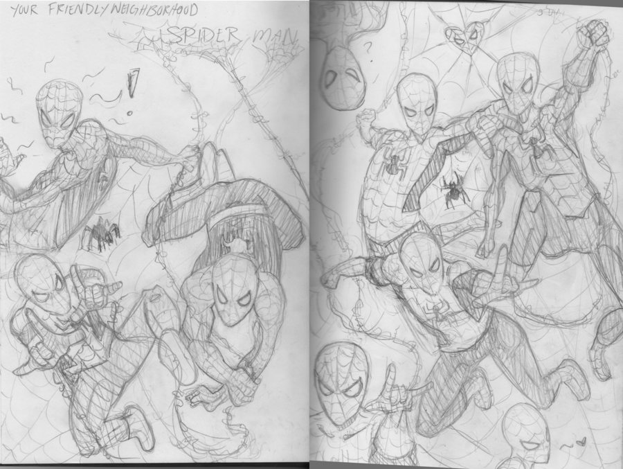 900x677 The Amazing Spiderman Sketch Dump By Shmu H - The Amazing Spider Man Sketch