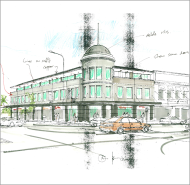 380x370 Jones Architects Limited, Architects New Zealand - The Architect Sketch