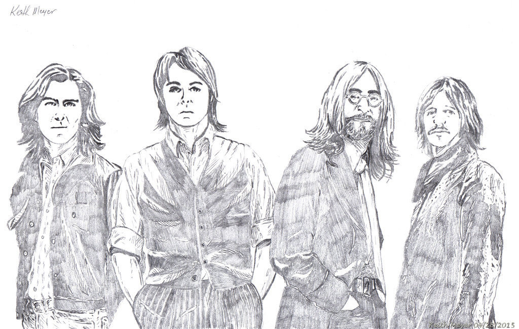 1024x649 The Beatles (Pencil) By Keithmeyerart - The Beatles Sketch