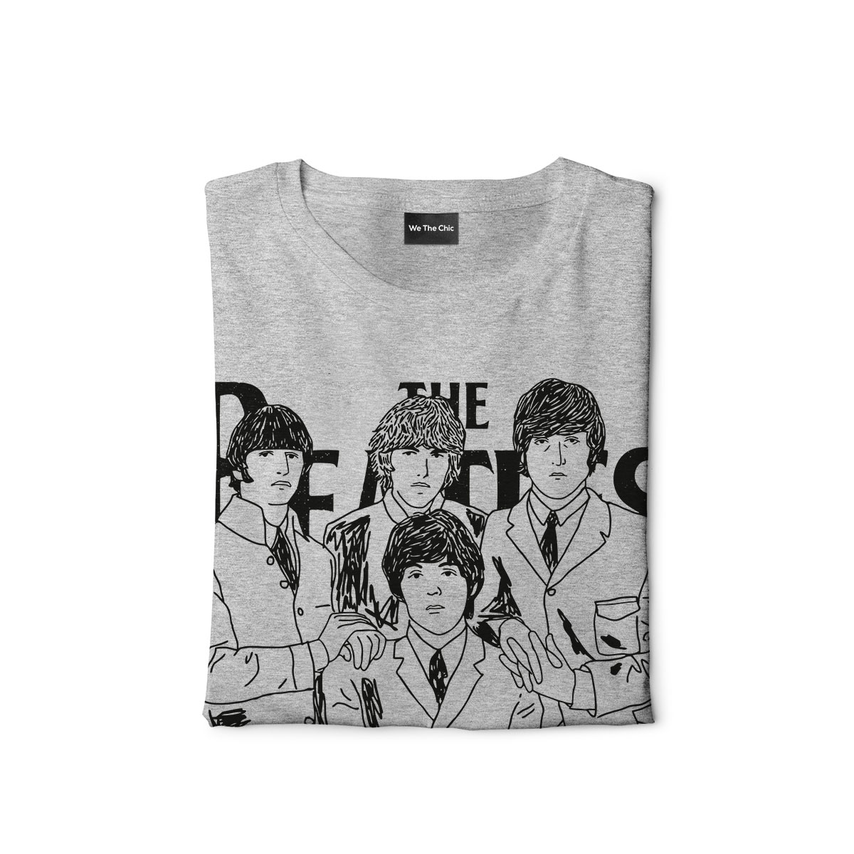 1200x1200 The Beatles Sketch Heather T Shirt India By - The Beatles Sketch