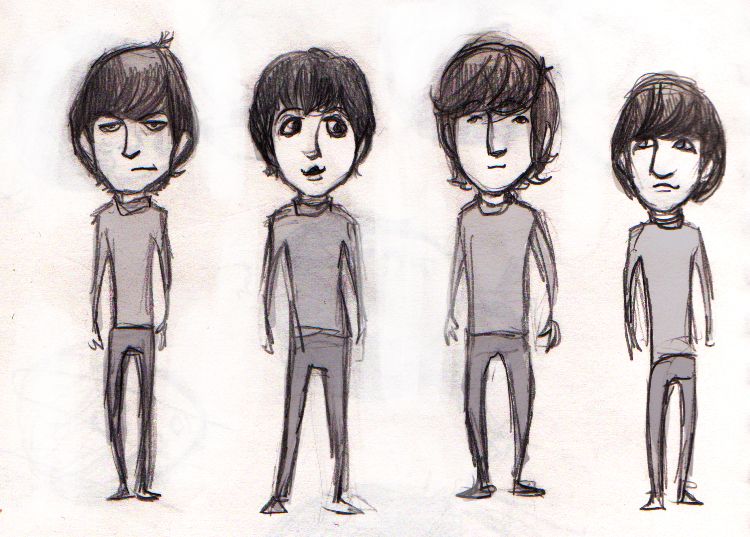 750x537 Beatles Sketch By Lorainesammy Enjoy The Minds Of - The Beatles Sketch