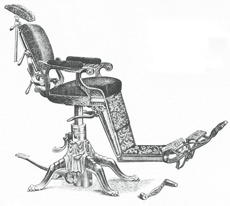 805x719 Please Have A Seat Evolution Of The Dental Chair - The Dentist Sketch