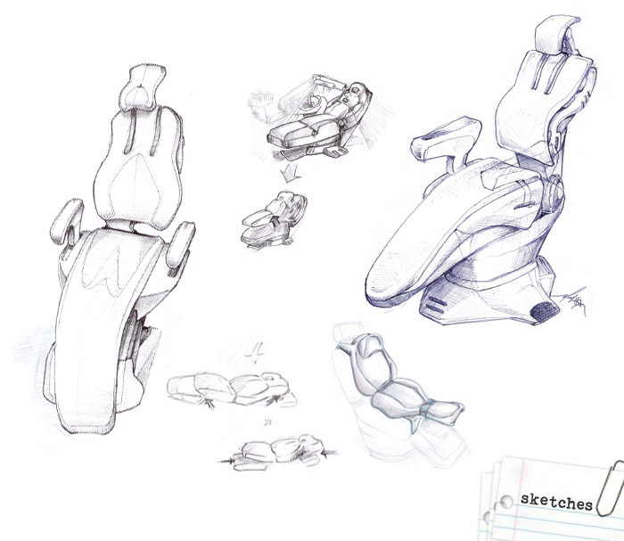 700x607 Sketches By Guilherme Andrade - The Dentist Sketch