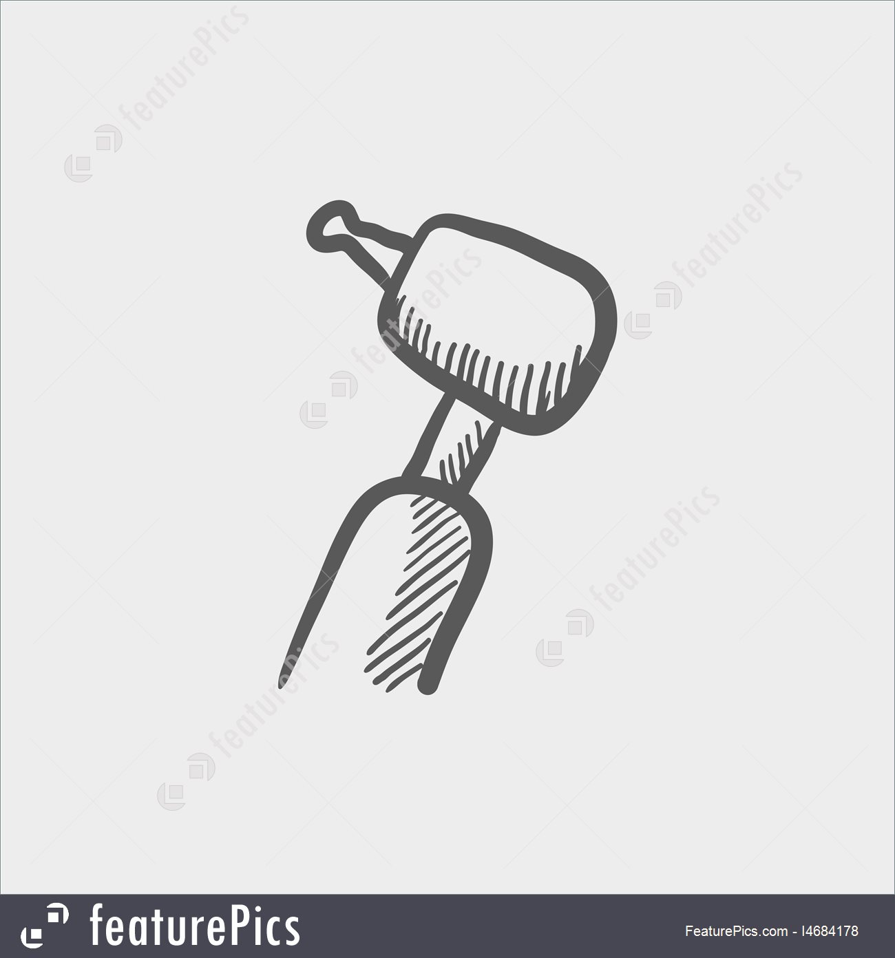 1300x1392 Dental Drill Sketch Icon Stock Illustration I4684178 - The Dentist Sketch
