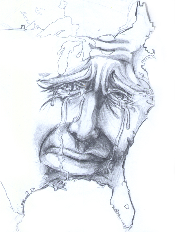 605x800 Earth Day Sketch By Shy Light - The Earth Sketch