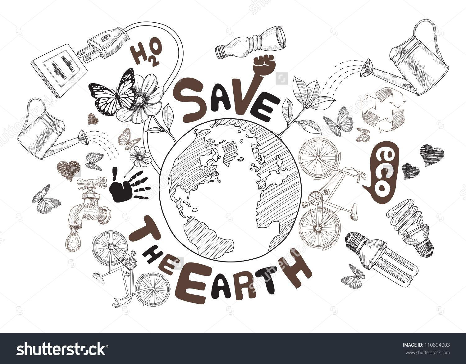 1500x1172 Save Nature Pencil Drawings Earth Sketch Drawing At Getdrawings - The Earth Sketch