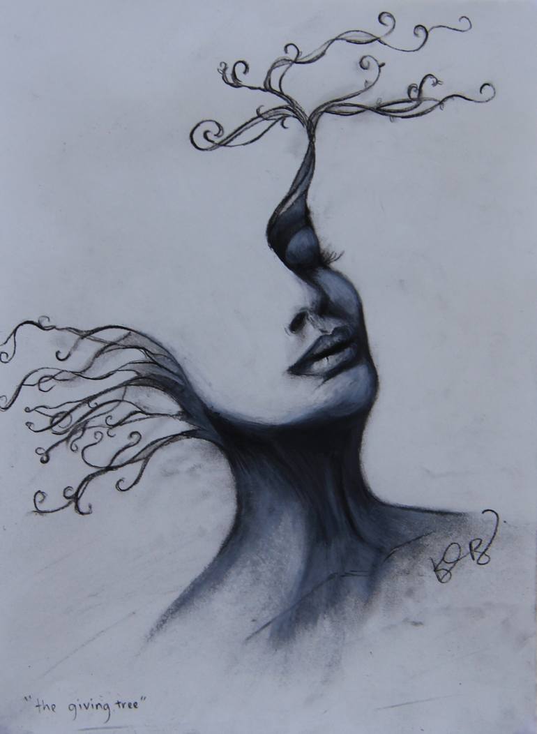 770x1052 The Giving Tree Drawing By Catherine Bersch Saatchi Art - The Giving Tree Sketch
