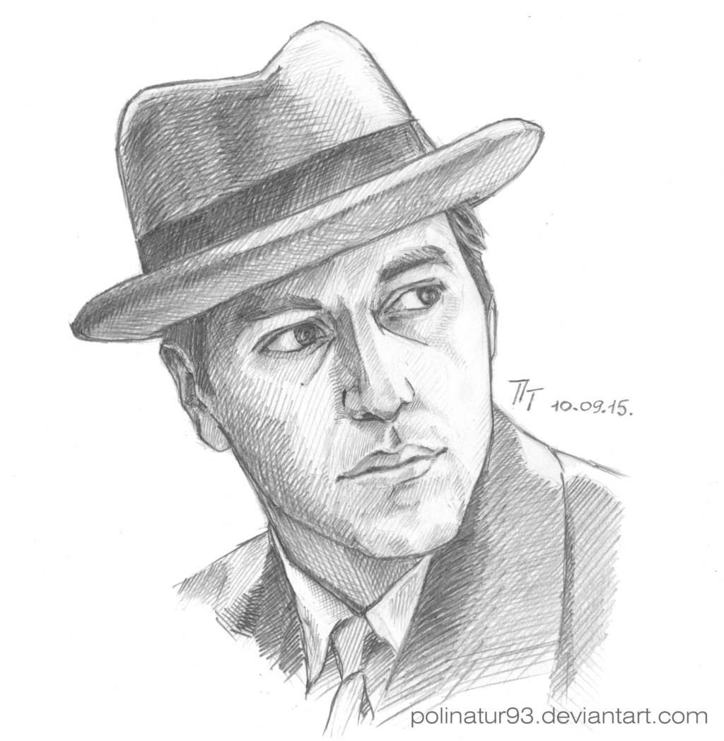 1024x1047 Traditional By Polinatur93 - The Godfather Sketch