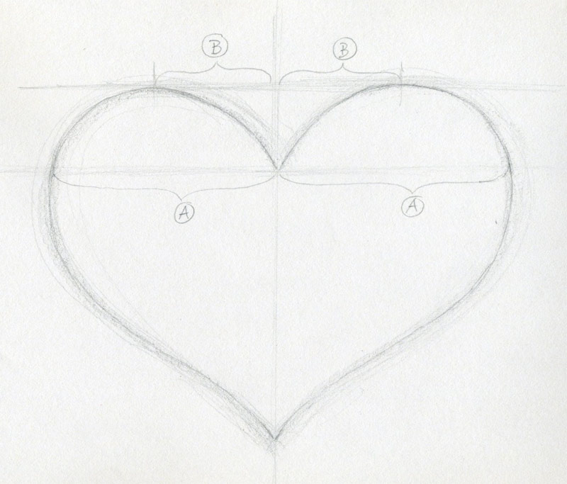 800x683 Learn To Draw A Heart. Very Inspiring. - The Heart Sketch