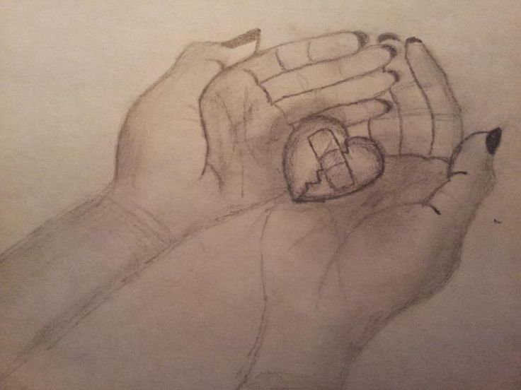 736x552 Drawn Broken Heart Pencil Sketch - The Heart Sketch