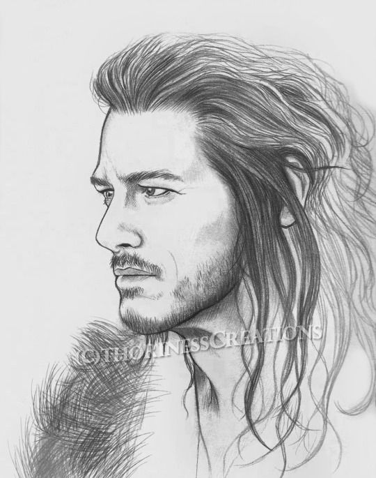 540x685 Sketch Bard The Bowman Drawing Print Luke Evans Poster The Hobbit - The Hobbit Sketches