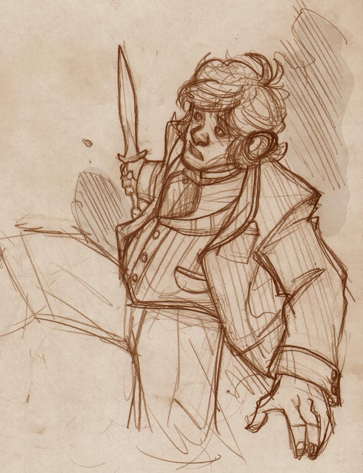 709x924 The Hobbit - The Hobbit Sketches