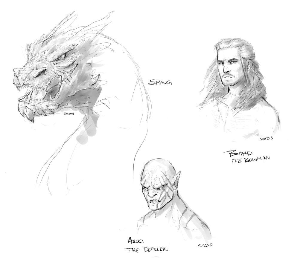 1013x894 The Hobbit Sketches Weasyl - The Hobbit Sketches