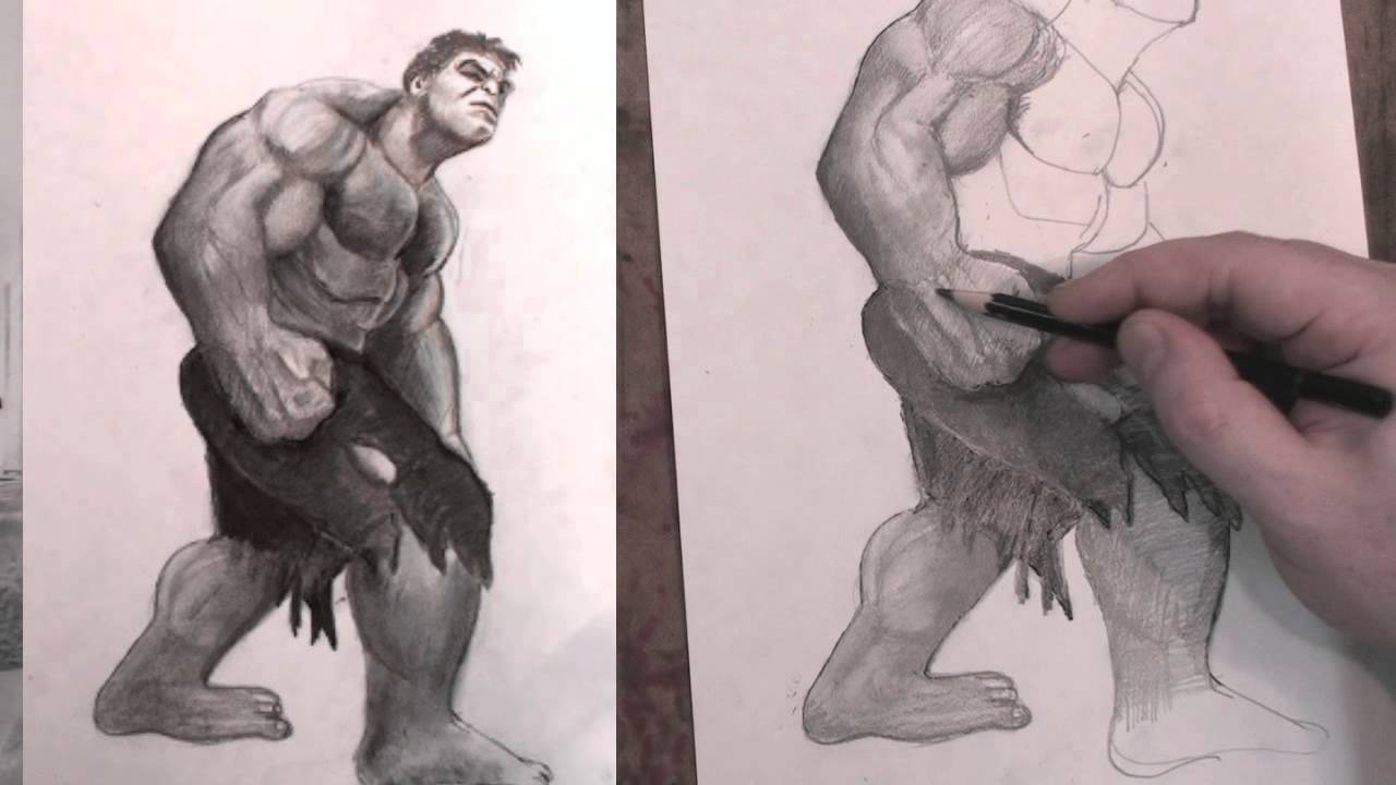 1280x720 How To Draw The Incredible Hulk Avengers Step By Step - The Hulk Sketch