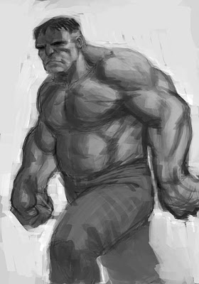 280x400 Paper, Pencil, Pixels Hulk Sketch - The Hulk Sketch