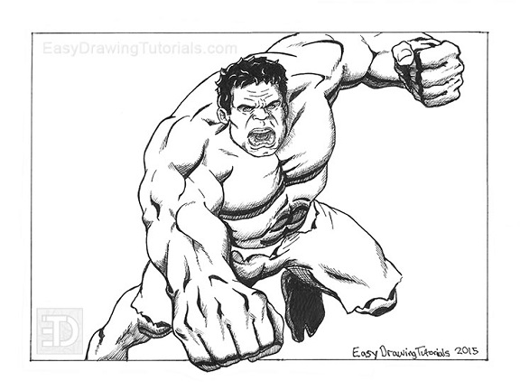 576x432 The Hulk - The Hulk Sketch