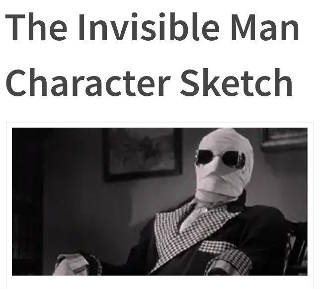 664x582 Attempt A Character Sketch Of Dr. Kemp As A Law Abiding Citizen - The Invisible Man Character Sketch