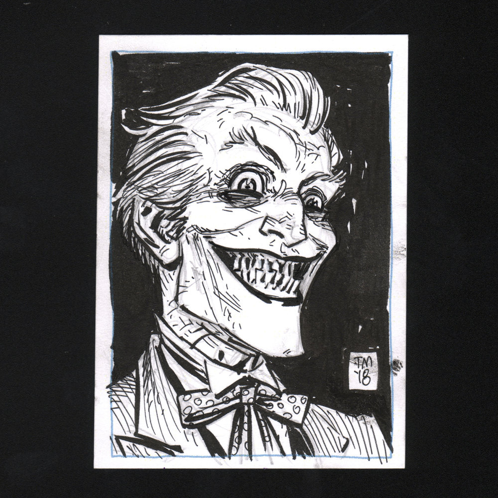 1000x1000 Joker Sketch Card Colonel Tony Moore - The Joker Sketch