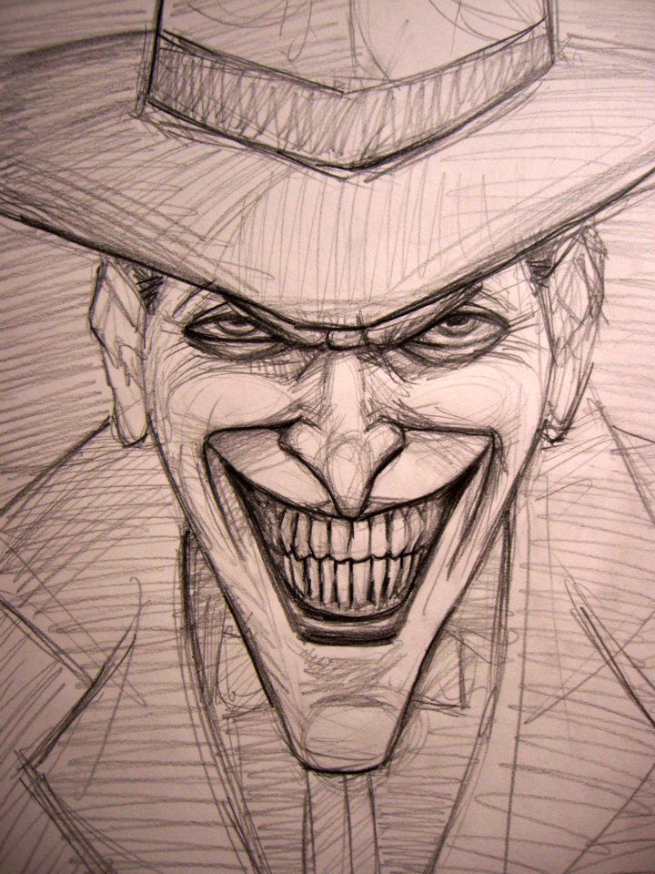 720x960 Joker Sketch By Myconius - The Joker Sketch