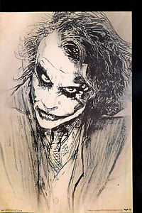 200x300 Laminated) Batman Joker - The Joker Sketch