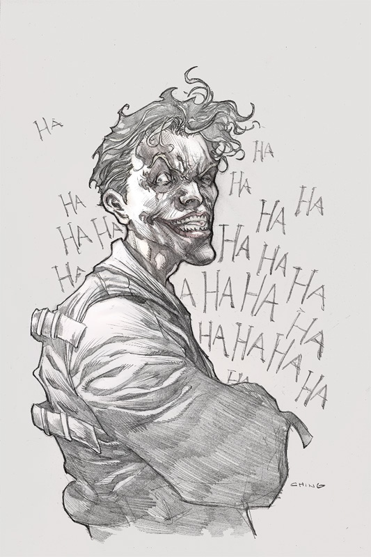 533x800 Photoshop Painting Of The Joker Original Sketch By Comic Artist - The Joker Sketch