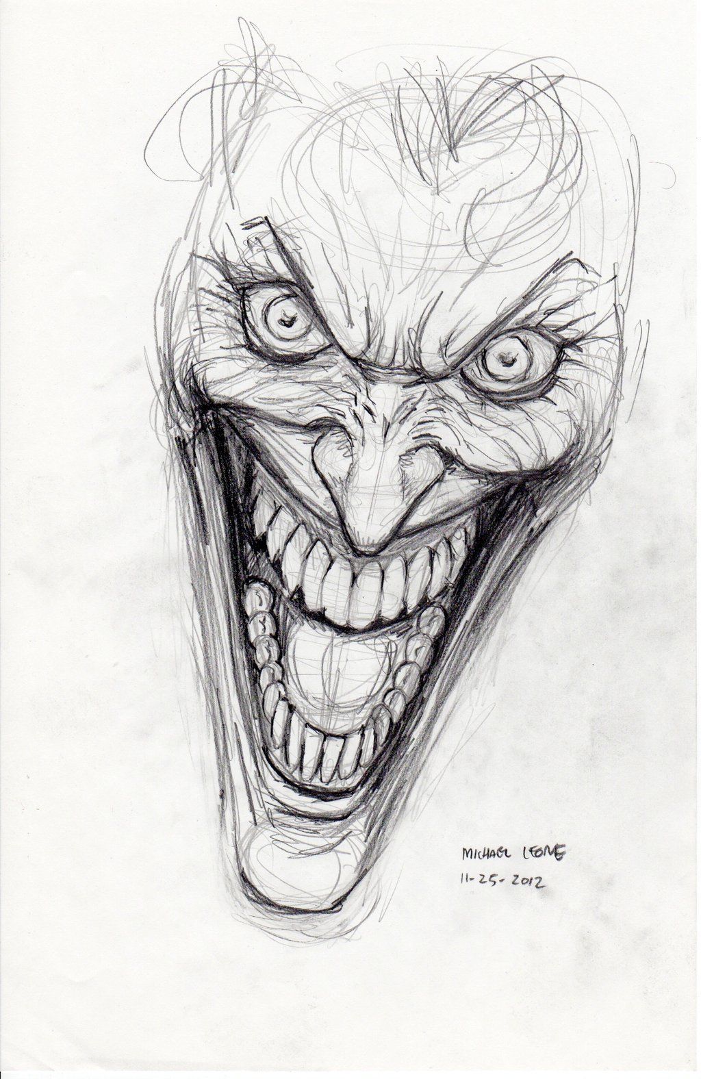 1024x1576 The Joker Comic Book And Character Art Drawings - The Joker Sketch