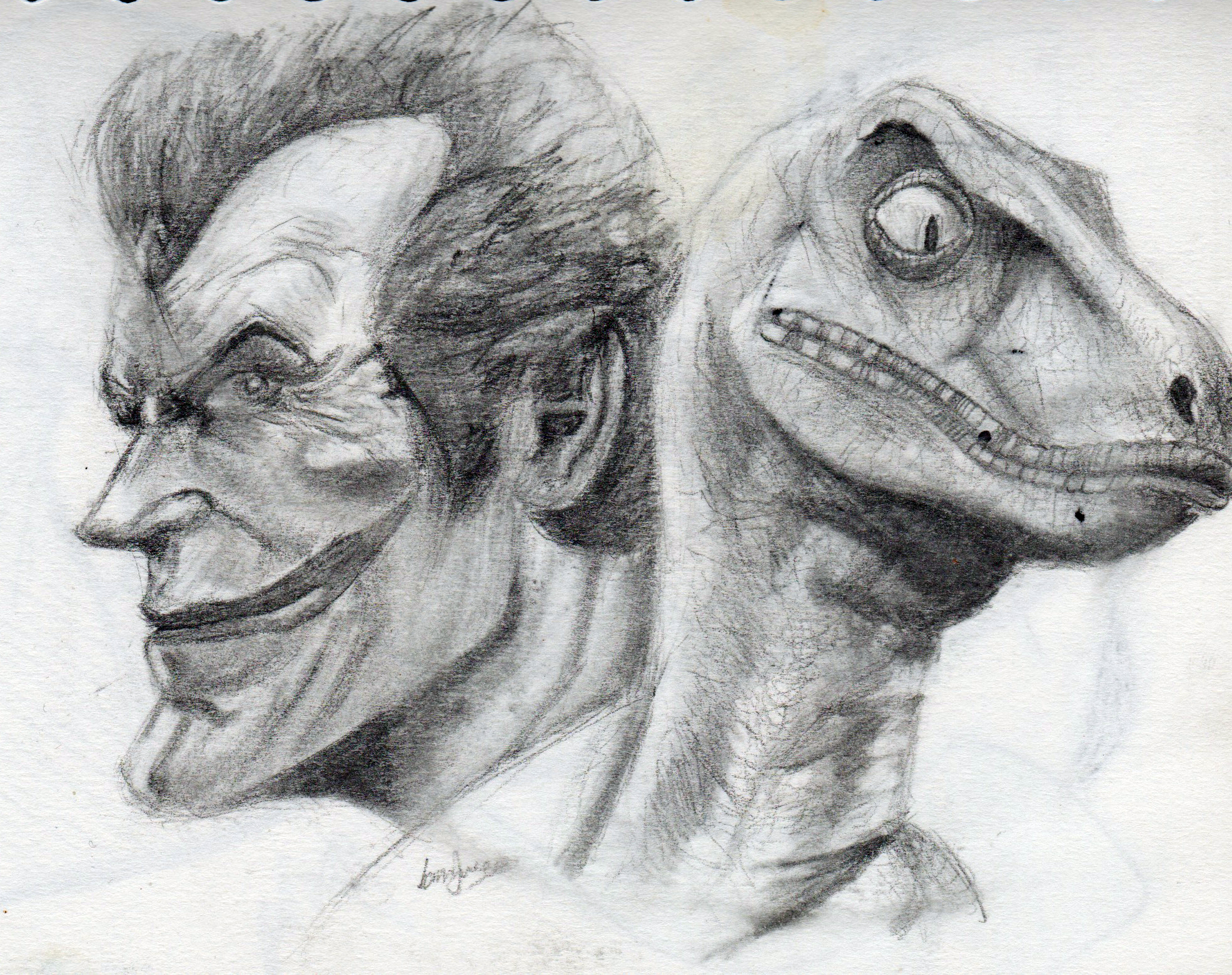 1970x1559 The Joker Sketch By Littlesween On Newgrounds - The Joker Sketch