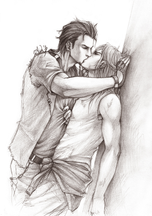 500x712 Orochi No Kishi - The Kiss Sketch