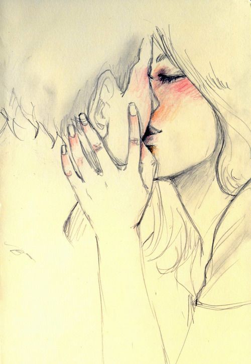 500x725 Mostrarte La Dulzura De Lo Amargo Art. - The Kiss Sketch