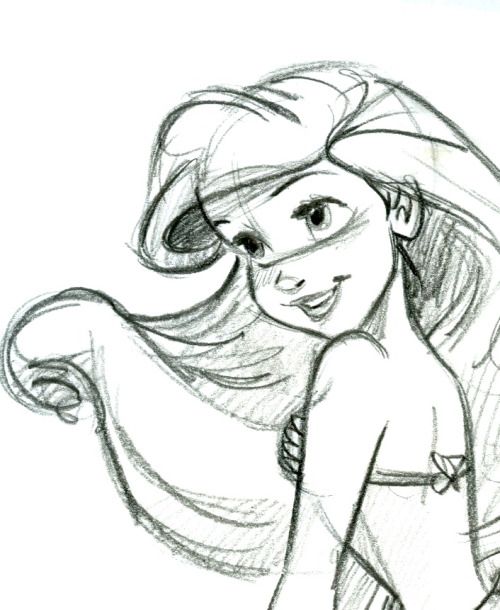 500x610 Tumblr Mvlhjxvlii1r2emz8o2 500.jpg Disney - The Little Mermaid Sketch