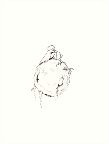 413x549 The Little Prince Art Prints By Lizdan Redbubble - The Little Prince Sketch