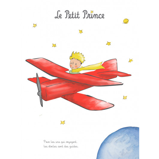 530x530 Art Print 40x50 Cm - The Little Prince Sketch