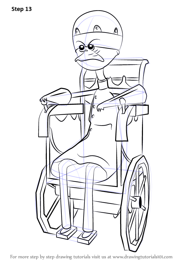 596x843 Learn How To Draw Doctor Finklestein From The Nightmare Before - The Nightmare Before Christmas Sketch