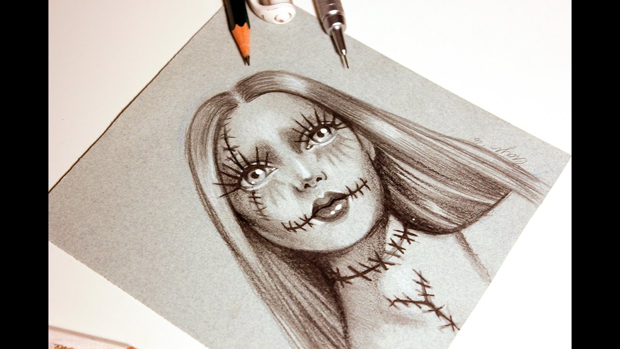 1280x720 Sally - The Nightmare Before Christmas Sketch