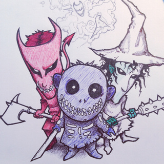 320x320 Sally In The Works - The Nightmare Before Christmas Sketch