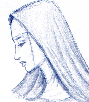 300x343 Nun Sketch By Dashinvaine - The Nun Sketch