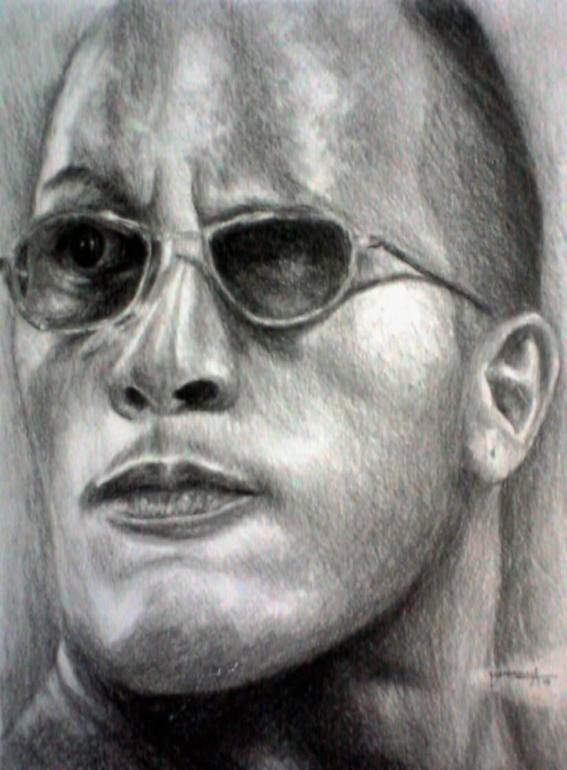 825x1121 Dwayne The Rock Johnson - The Rock Sketch