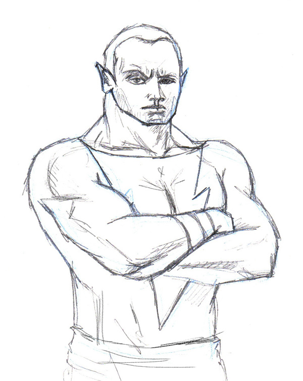 600x754 Pablo Leon Sketch Blog Black Adam As The Rock - The Rock Sketch