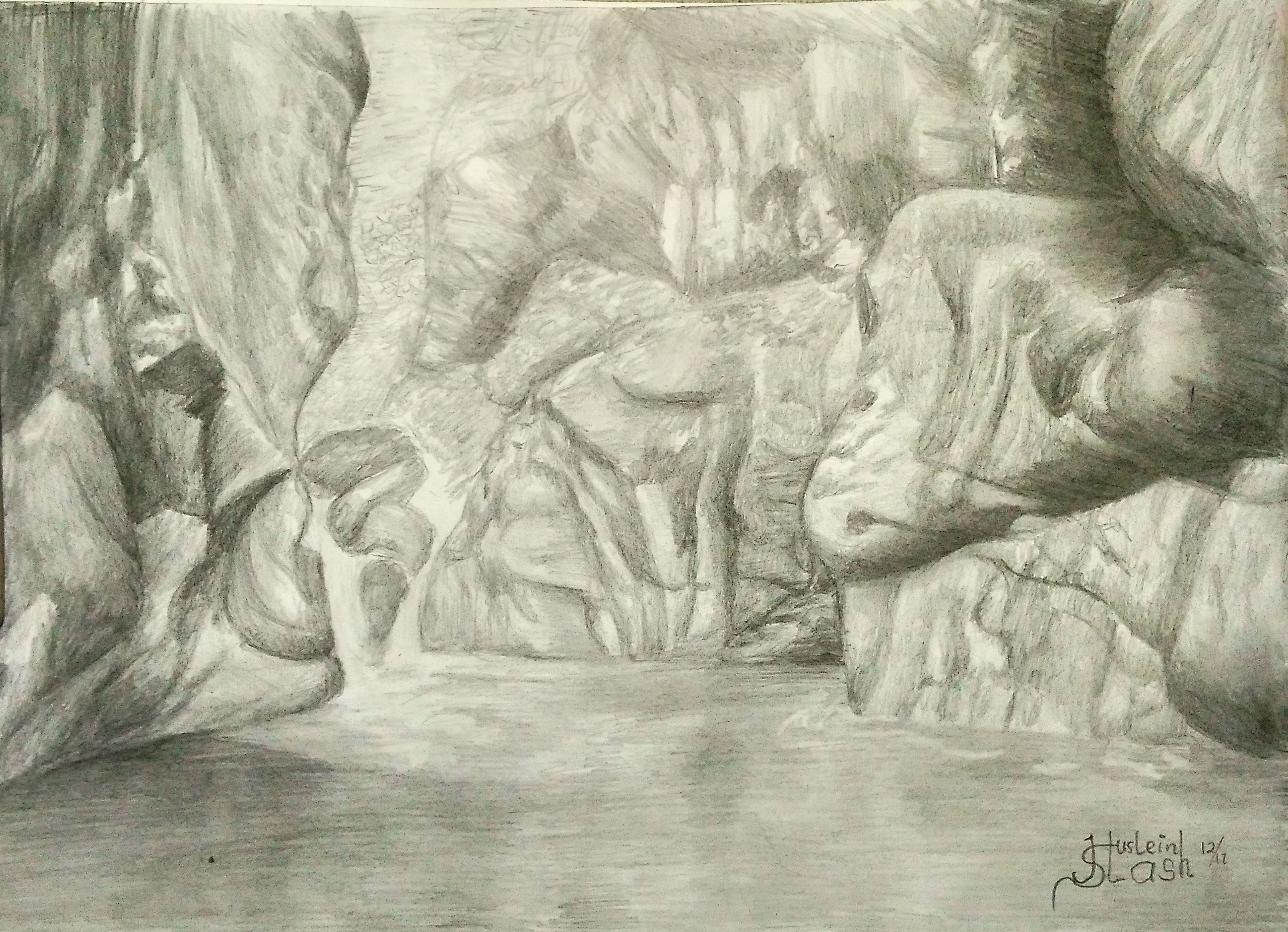 3224x2333 Sketch Drawing Contest - The Rock Sketch
