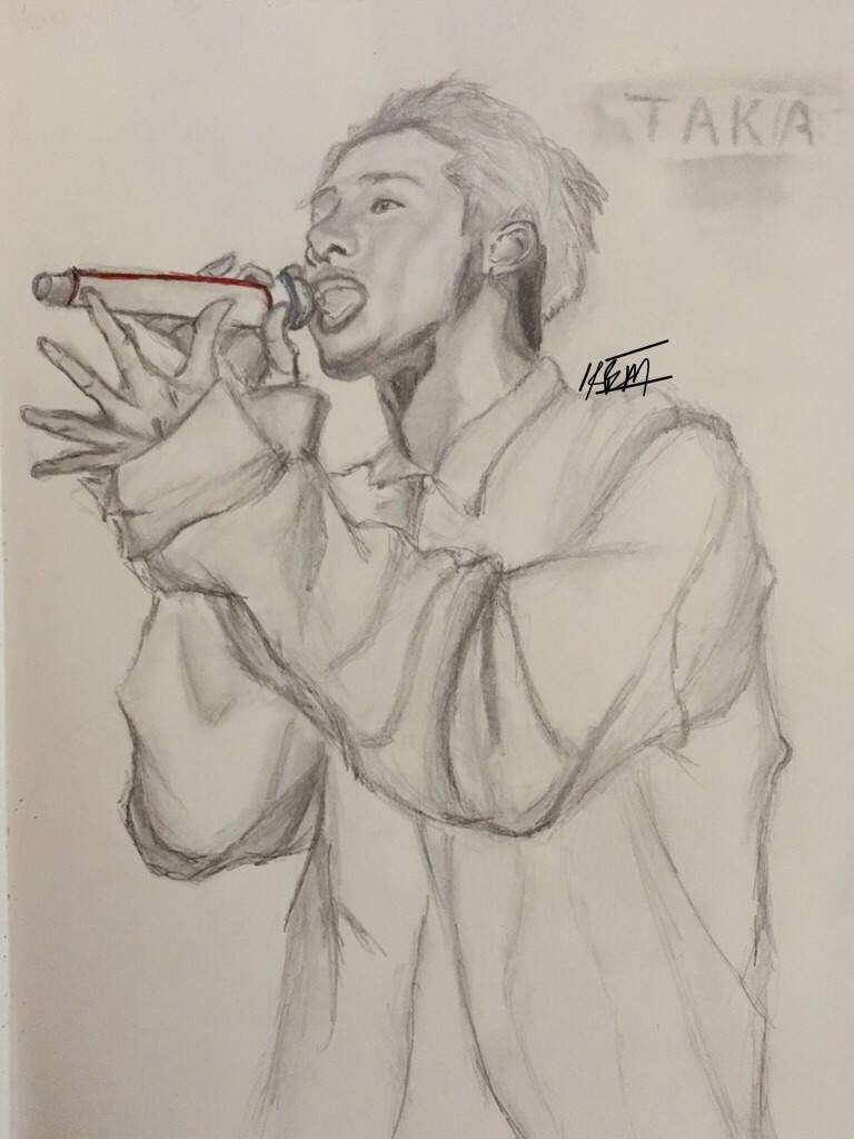 768x1024 Taka Sketch! One Ok Rock Amino - The Rock Sketch