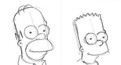 466x250 Custom Simpsons Sketch Cards! - The Simpsons Sketch