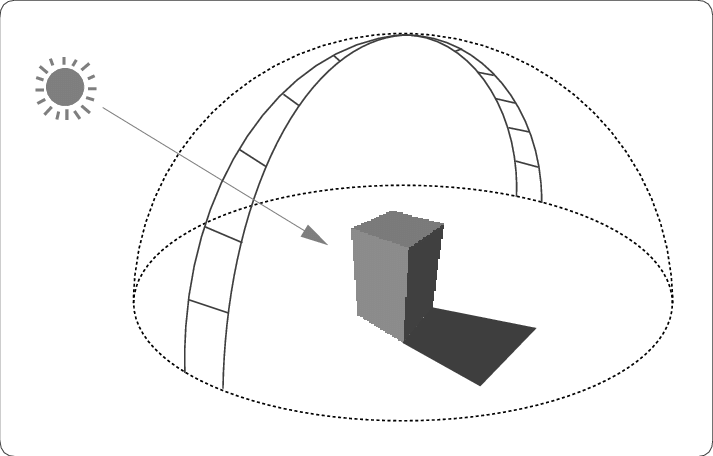 713x456 Sketch Of A Sun And Shade Simulation For A Building. The Radiosity - The Sun Sketch
