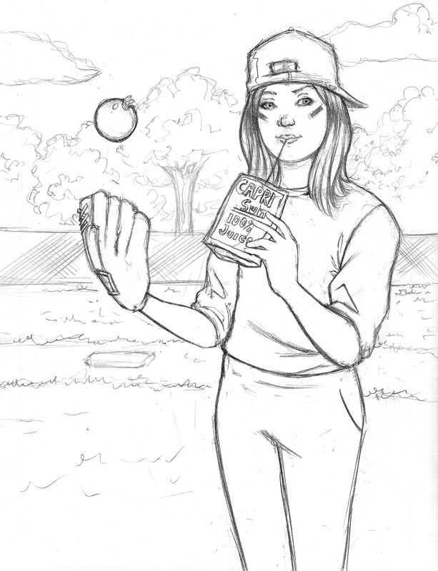 613x800 Tomato Ball! Capri Sun Sketch 2012 The Art Of Chris Martinetti - The Sun Sketch