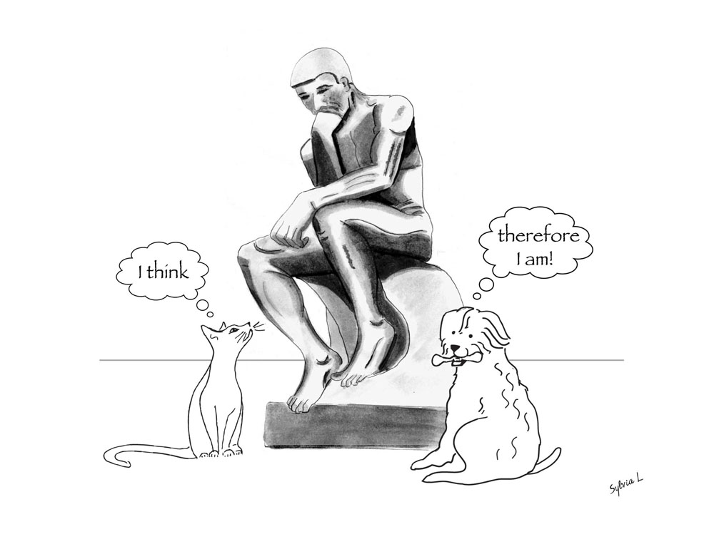 1000x763 Rodin The Thinker Card Sylvia Loveridge - The Thinker Sketch