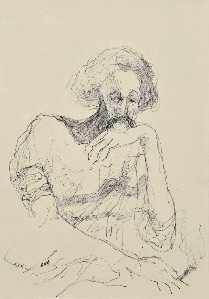 710x1015 The Thinker - The Thinker Sketch