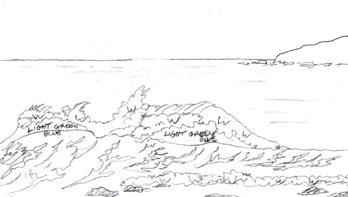 704x400 How To Sketch Water Steemit - The Wave Sketch