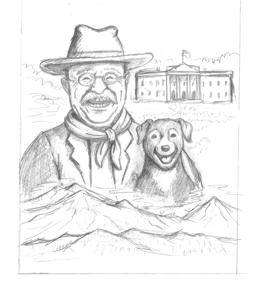 900x1024 Teddy Roosevelt And Skip Sketches And Process On Behance - Theodore Roosevelt Sketch