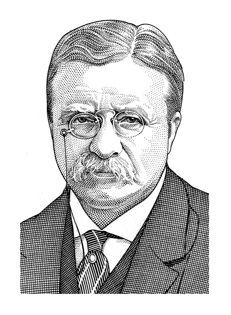Theodore Roosevelt Sketch at Explore collection of