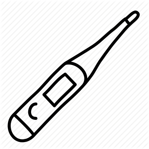 512x512 Doctor, Health, Hospital, Medical, Physician, Sketch, Thermometer Icon - Thermometer Sketch